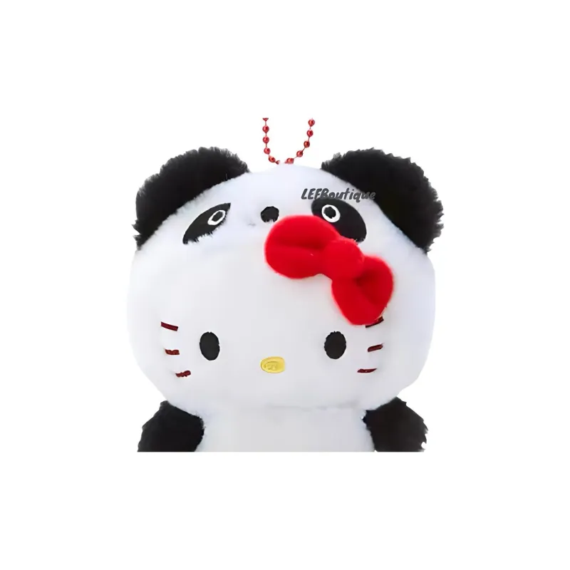 Sanrio Shinjuku Limited Panda Hello Kitty Dolls Plush Pendant Small Size High-1