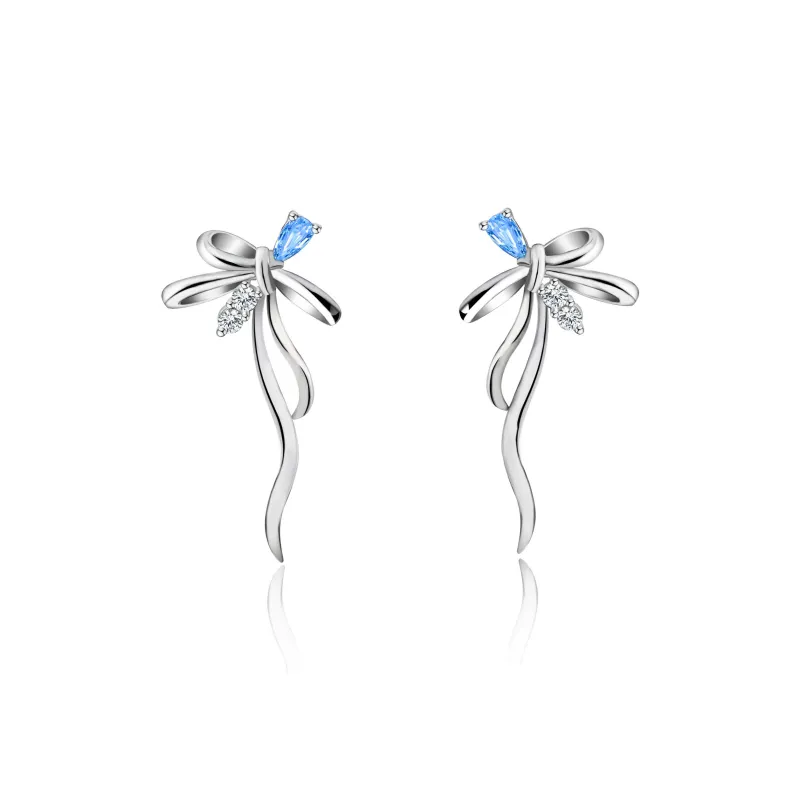 KEMLAIDA 925 Sterling Silver Stud Earrings Women's-0