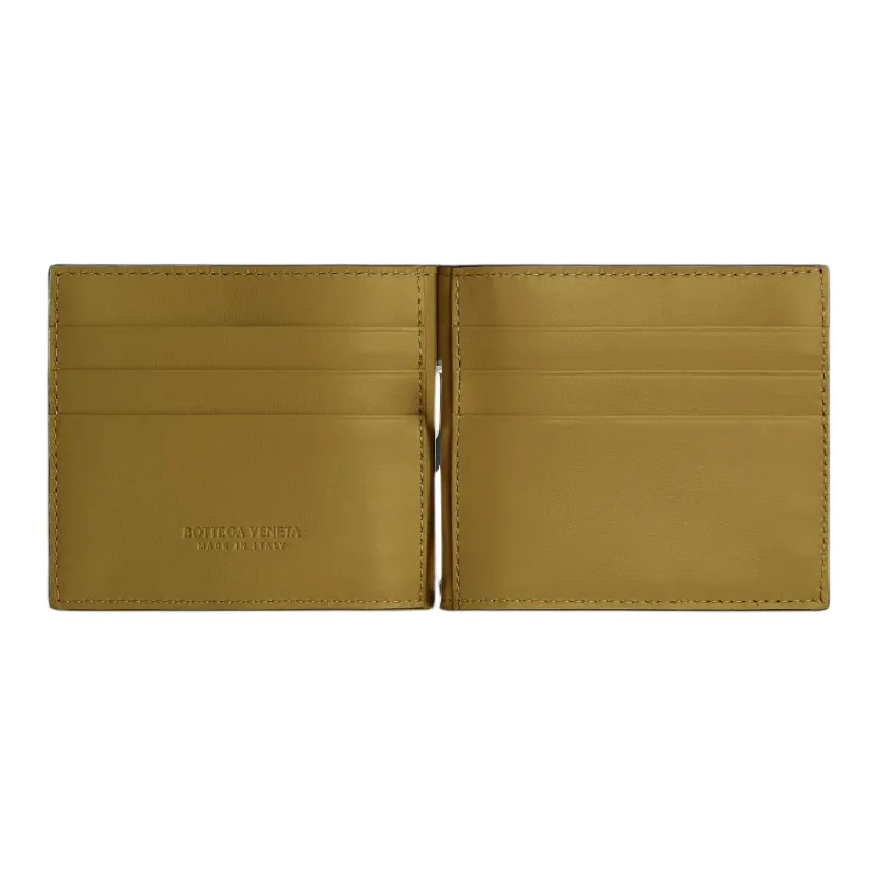 Bottega Veneta Calfskin Wallet Men's Black & Lapis Lazuli-1