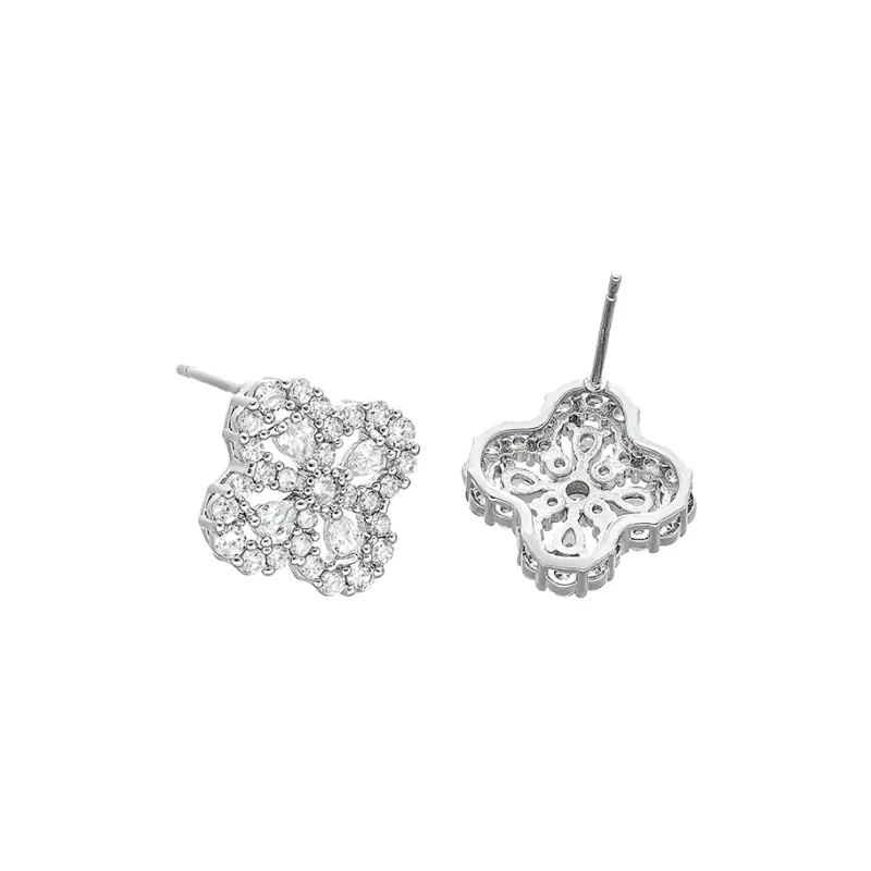 Drejew Zircon Stud Earrings Women's-1
