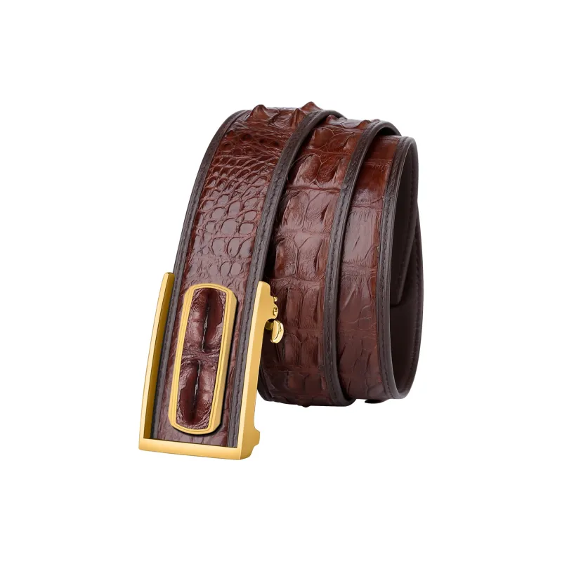 CATELLES Crocodile Leather Leather Belts Men's 3.5/3.8cm-7
