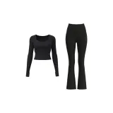 [Long-Sleeved Set]Starburst Black+Starburst Black