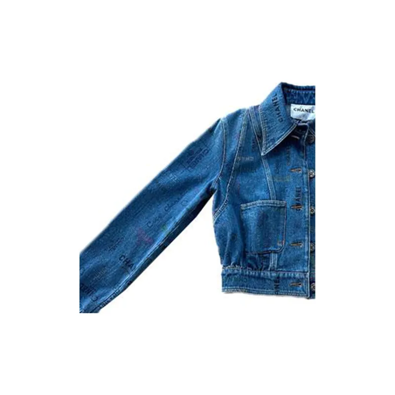 CHANEL Denim Jacket Women's Blue-2