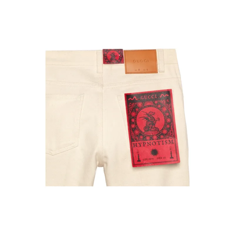 GUCCI Jeans Women's Ivory White-6
