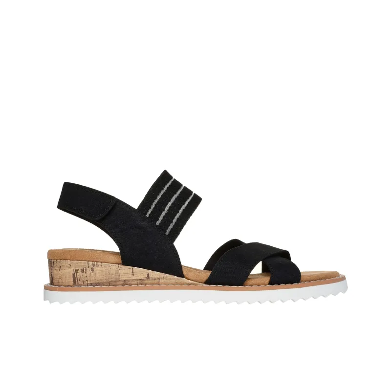 Skechers DESERT KISS Beach Sandals Women's Black-1