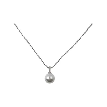 WAW Gold Plated Copper Faux Pearl With Micro Encrusted Zircon Necklaces Women's