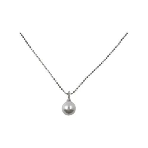 WAW Gold Plated Copper Faux Pearl With Micro Encrusted Zircon Necklaces Women's