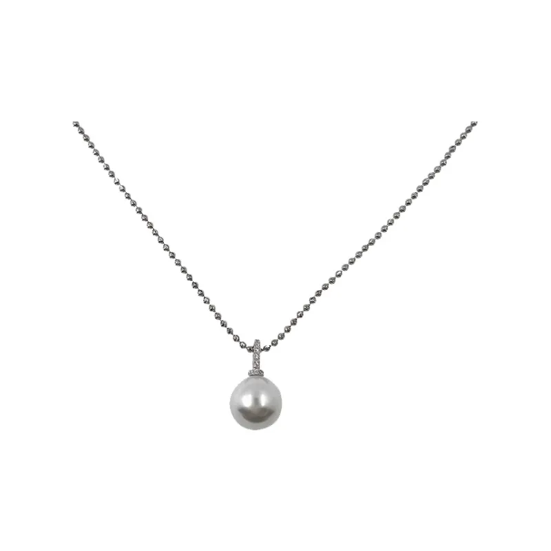 WAW Gold Plated Copper Faux Pearl With Micro Encrusted Zircon Necklaces Women's-0