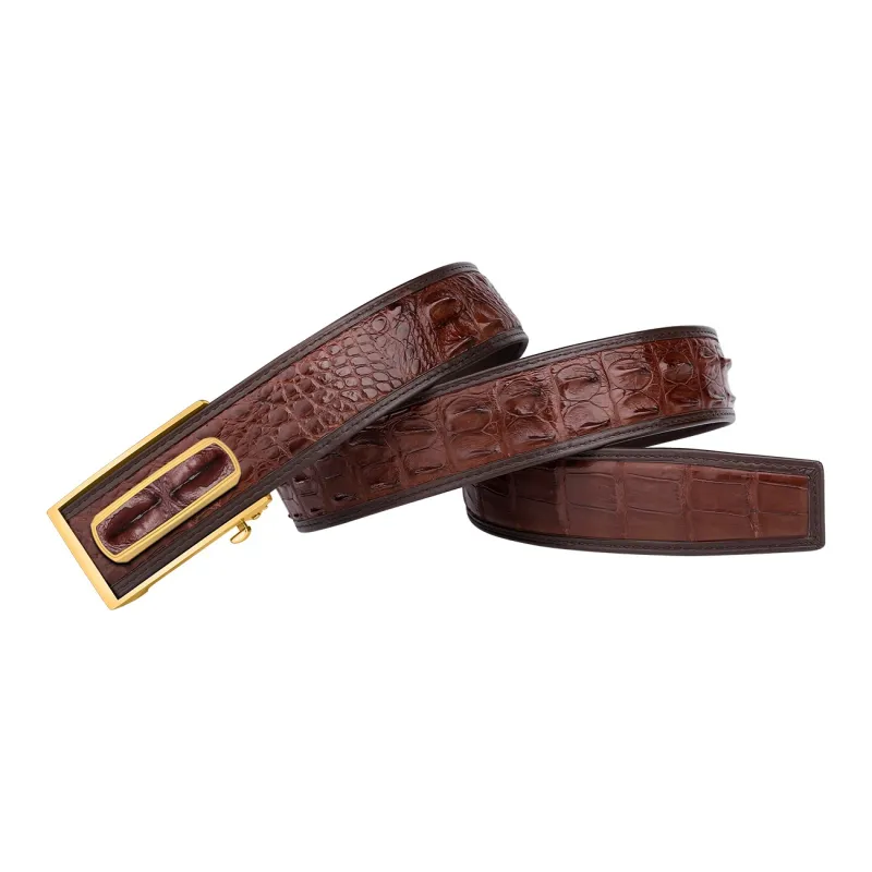 CATELLES Crocodile Leather Leather Belts Men's 3.5/3.8cm-9