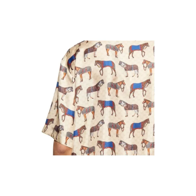 GUCCI Shirts Men Cream-5