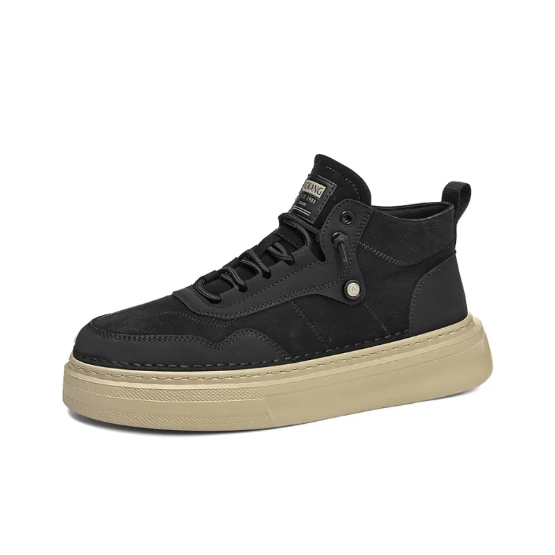 AOKANG Air Force One Series Anti Slip Wear Resistant Mid Top Skateboard Shoes Men's Exclusive Box-6