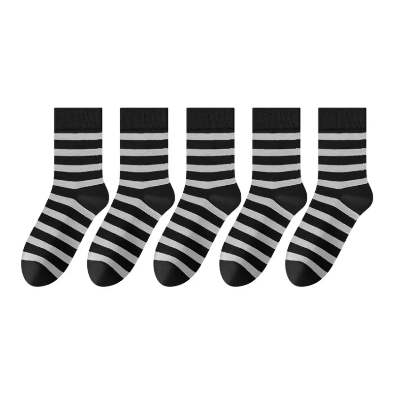 MIIOW Mid Calf Socks Men's 5 Pack-22