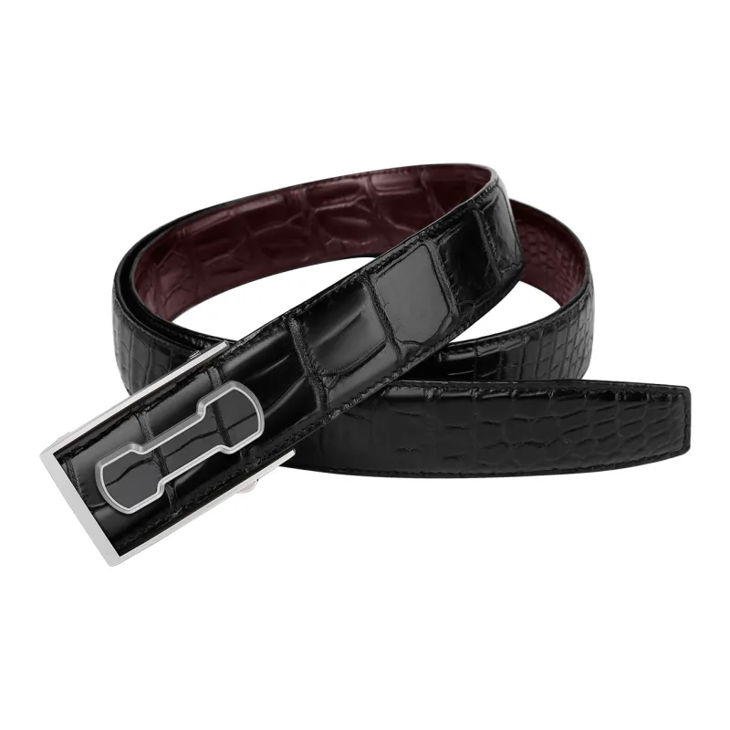 CATELLES Double Sided Crocodile Leather Leather Belts Men's 3.5cm/3.8cm-3