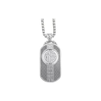 CUTE DAME S999 Sterling Silver Necklaces Unisex Silver