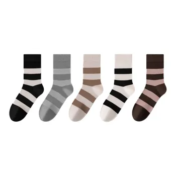 MIIOW Mid Calf Socks Women's 5 Pack
