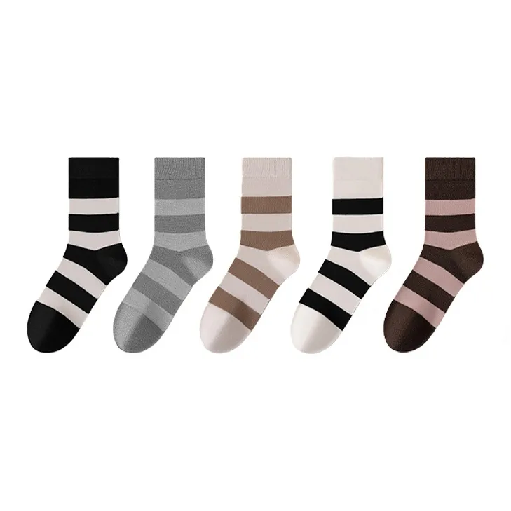 MIIOW Mid Calf Socks Women's 5 Pack-0