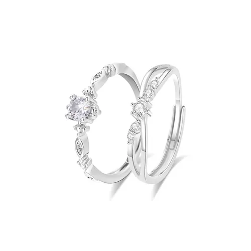 Muyan S999 Fine Silver Rings Women's