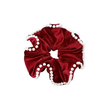 CHIMERA Flocked Fabric Hair Tie Women's