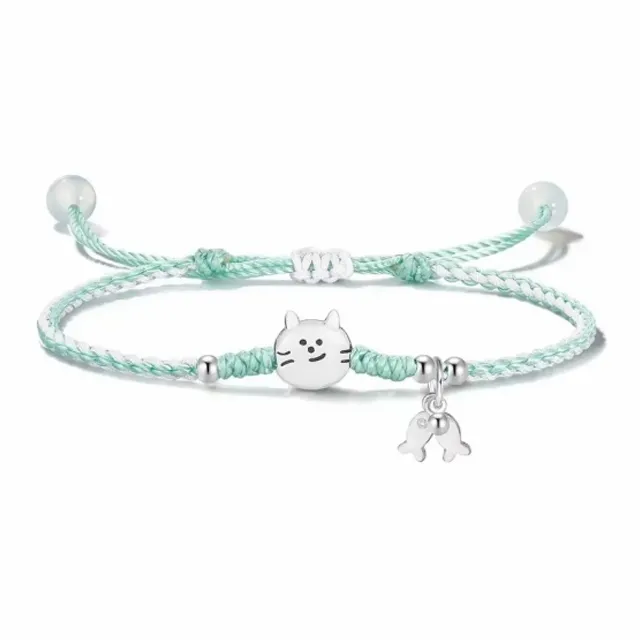 Muyan Alloy Kitten Fish Bracelet Unisex-1