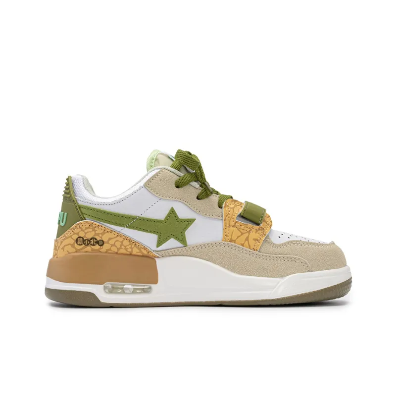 SHUXIAOBEI Slip Resistant, Abrasion Resistant, Balance, Lightweight Low Top Skateboard Shoes Unisex White-148