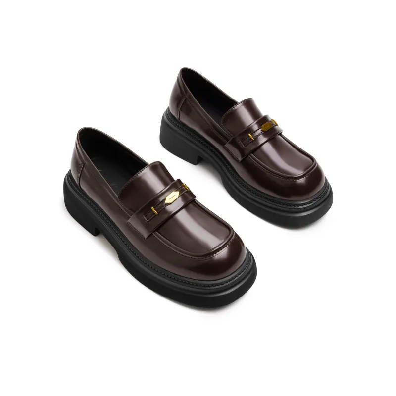KATHRYN WILSON Loafers Women's Dark Brown/Black-1
