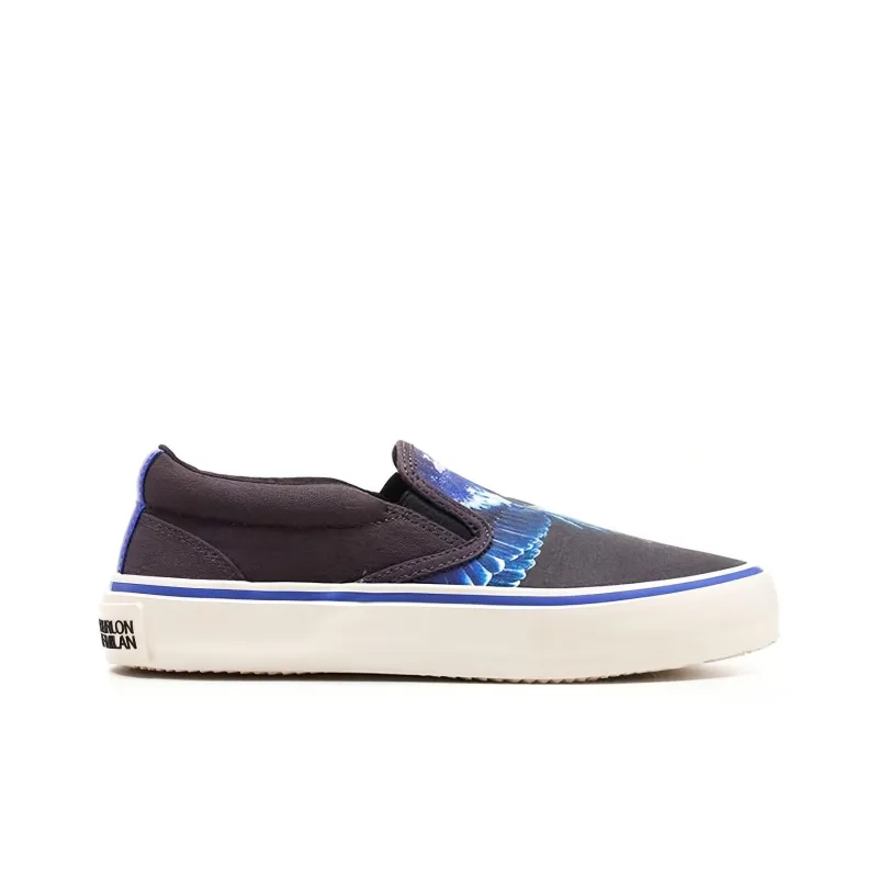 MARCELO BURLON COUNTY OF MILAN Burlon Low Top Stylish Skateboarding Shoes Men's Black-1