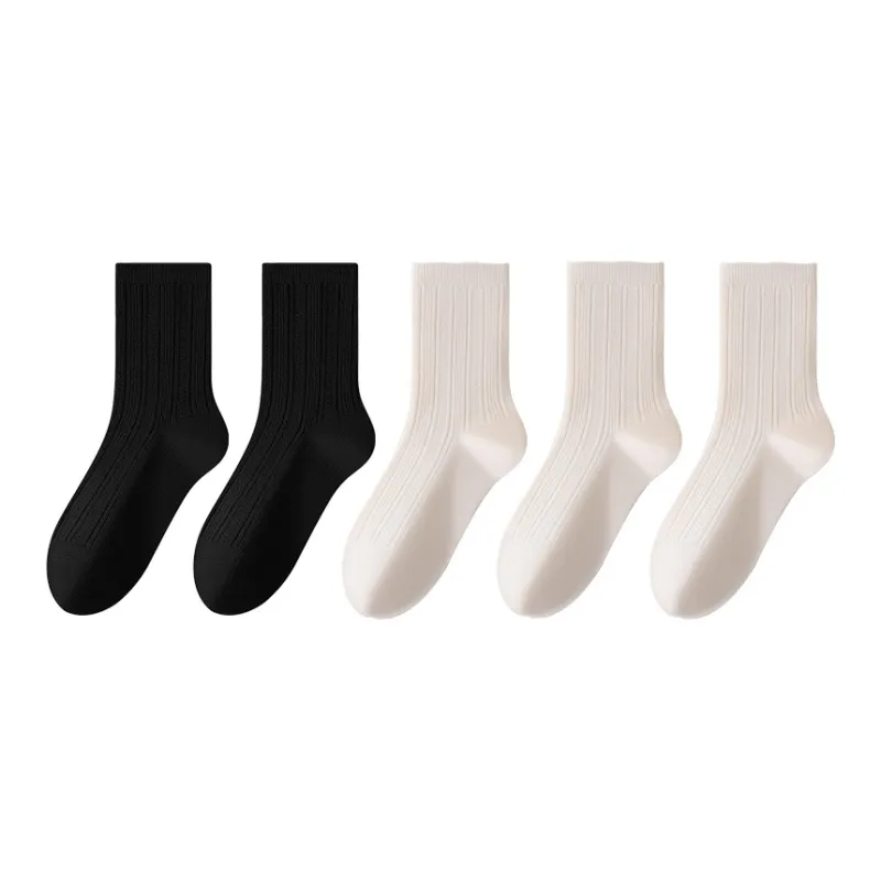 MIIOW Mid Calf Socks Women's 5 Pack-0