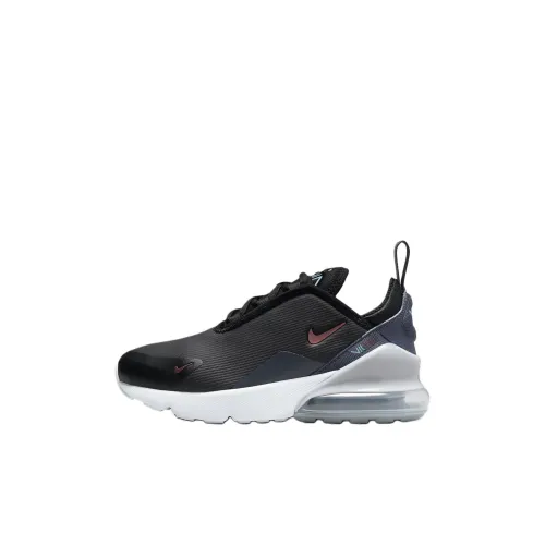 Nike Air Max 270 Non-slip Wear-resistant Shock Absorption Low-Top Kids' Running Shoes Black Kids'