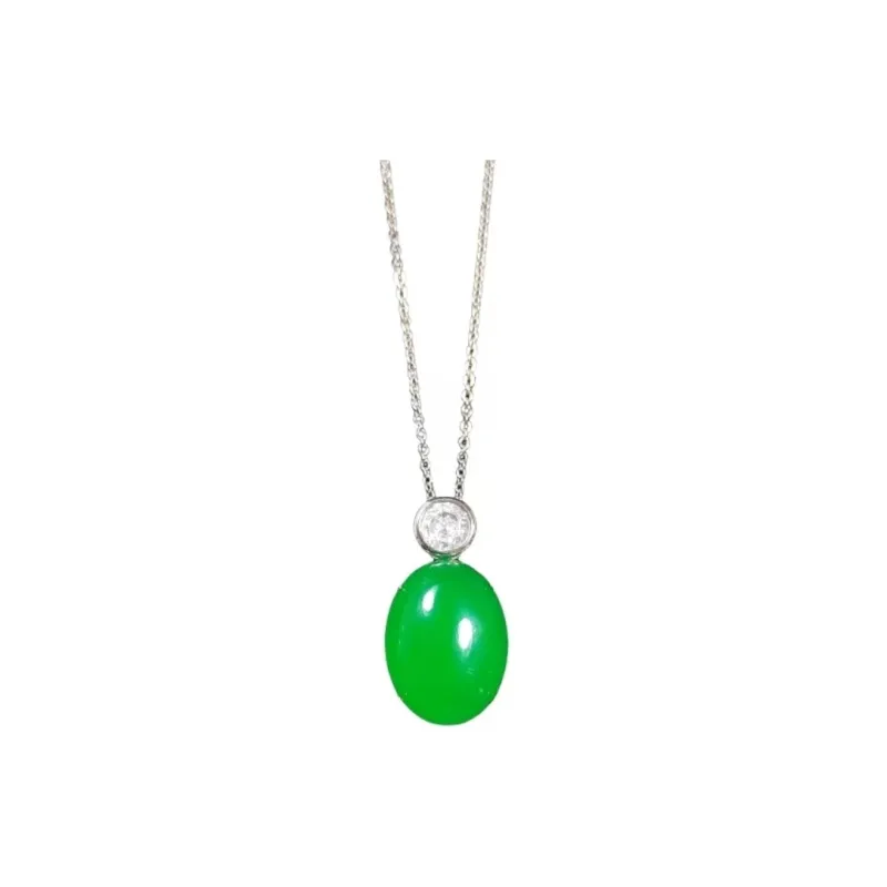 JUNWEN Chalcedony Necklaces Unisex-0