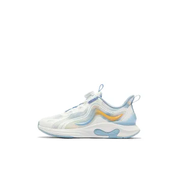XTEP Anti Slip Wear Resistant Low Top Kids' Running Shoes Tengri White Aurora Blue Kids'