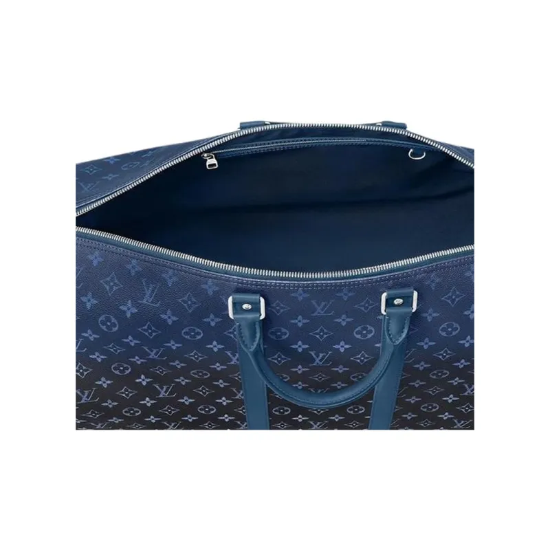 LOUIS VUITTON Keepall Leather Trim Monkey Bag Travel Bag Men's-3