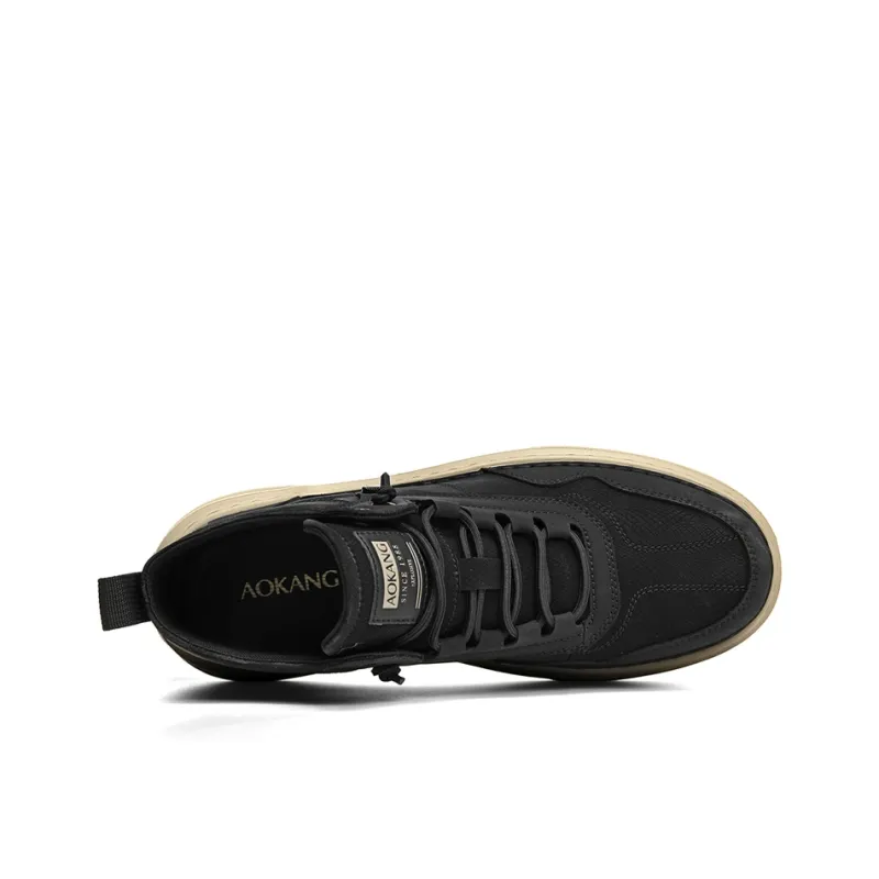 AOKANG Air Force One Series Anti Slip Wear Resistant Mid Top Skateboard Shoes Men's Exclusive Box-8