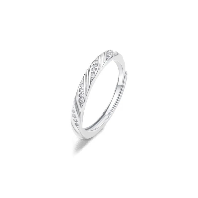 FORCHI Sterling Silver Rings Unisex Birthday And Anniversary Gift-1