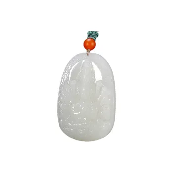 Treasure Necklaces White Jade/Pale Greenish White Jade Men's