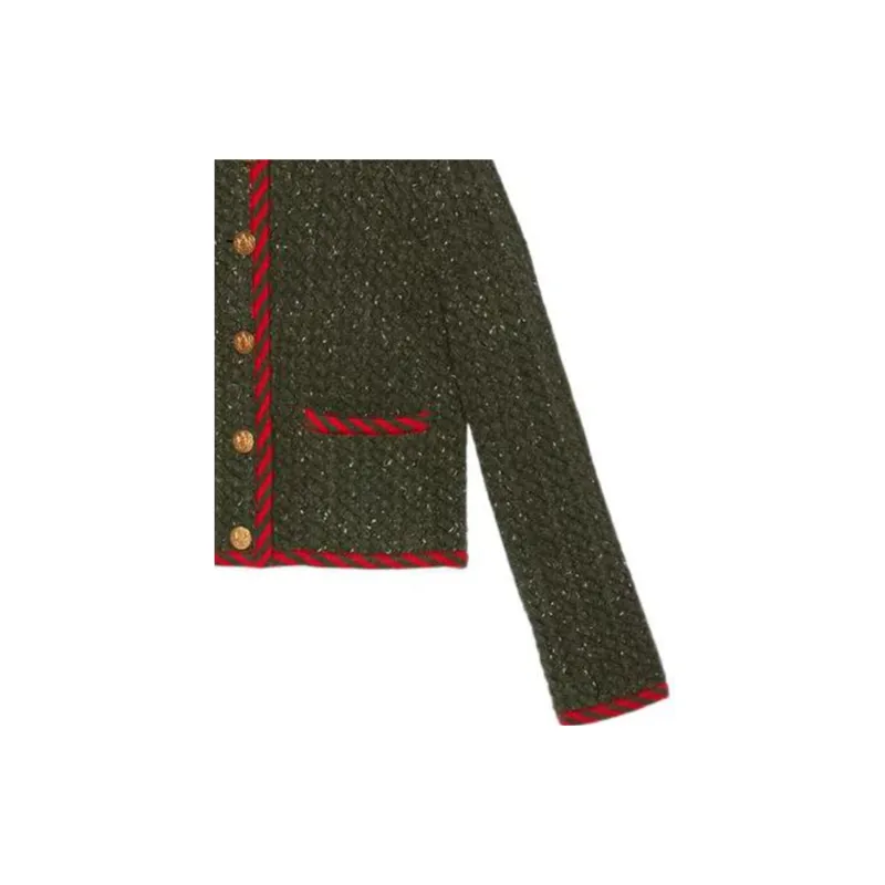GUCCI Cable Knit Wool Jacket-3