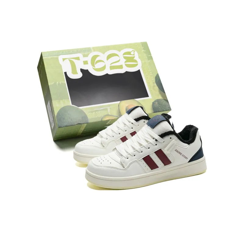 T628 Puffy Shoes, Box Slip Resistant, Abrasion Resistant, Lightweight, Breathable Low Top Skateboard Shoes Unisex-54