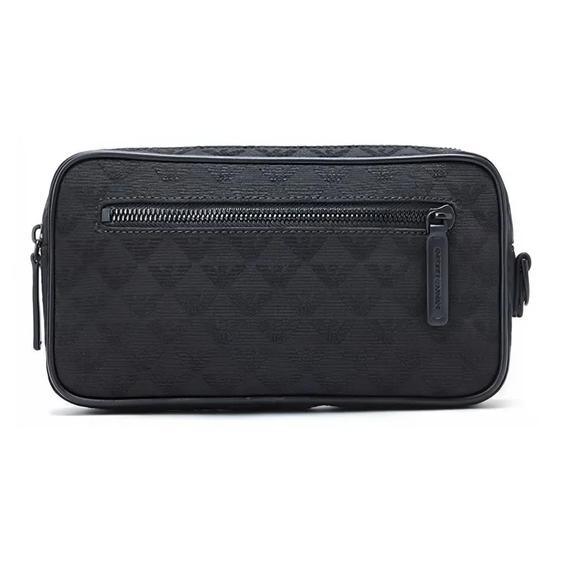 EMPORIO ARMANI Fabric Clutch Men's Black-3