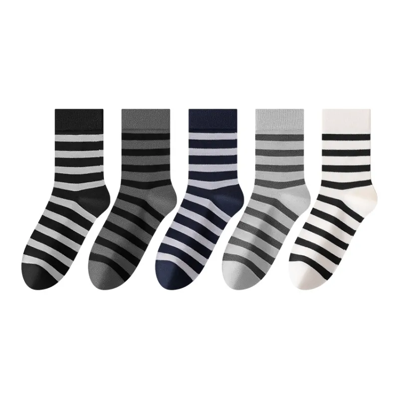 MIIOW Mid Calf Socks Men's 5 Pack-6