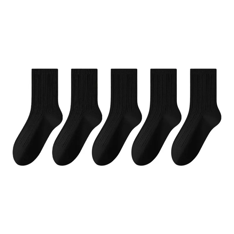 MIIOW Mid Calf Socks Women's 5 Pack-5
