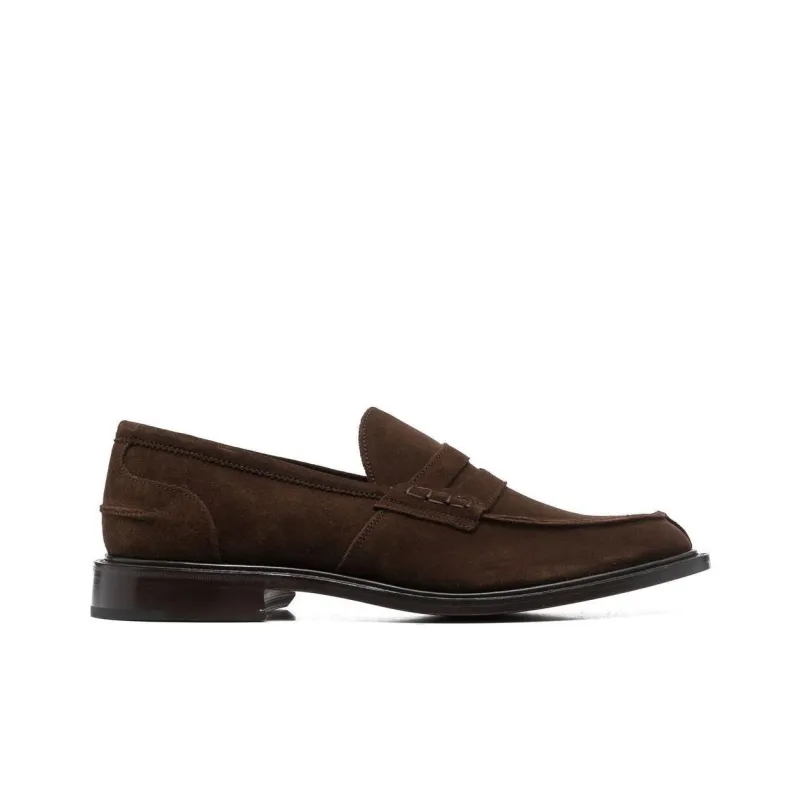 Tricker's James Suede Penny Loafers-1