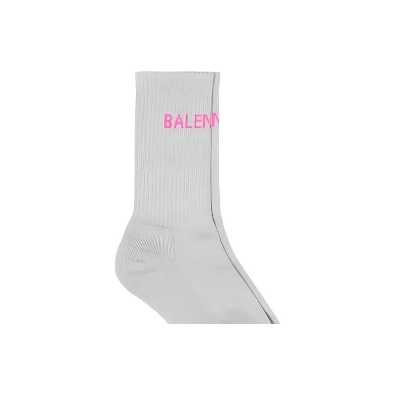 Balenciaga SS23 Knee-High Socks Regular Fit Women's 1 Pack Gray-5