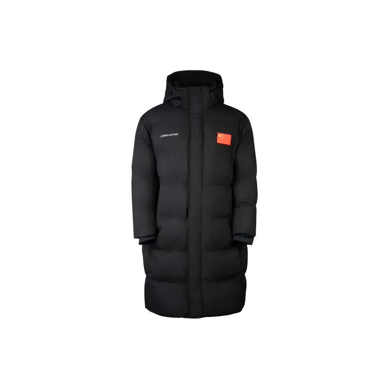 LARA STAR Puffer Jacket Unisex Black-1