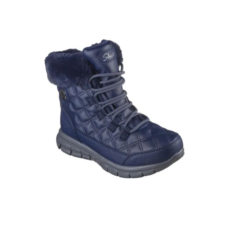 Skechers Synergy Slip-Resistant Water-Resistant High-Top Casual Shoes Women's Blue-2