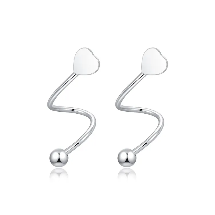 MCK S925 Silver Earrings Women's-6
