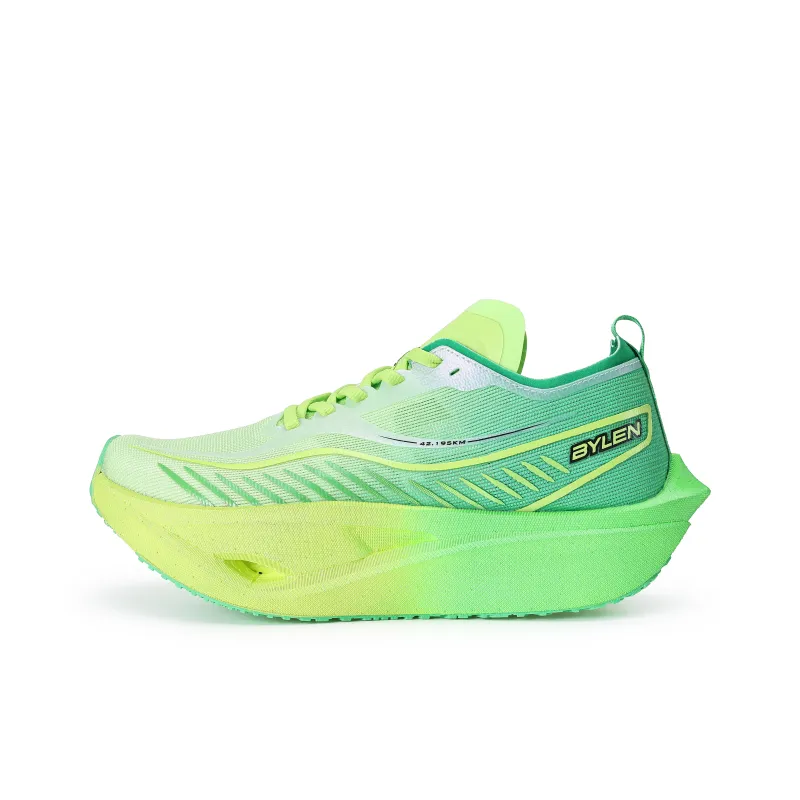 BYLEN Anti Slip And Wear Resistant Breathable Low Top Marathon Running Shoes Unisex Mismatched Color Moscow Green-1