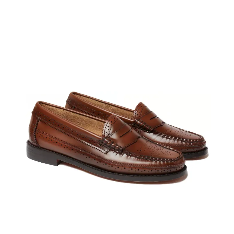 G.H. Bass & Co. Weejuns Brogue Loafers Women's Brown-2