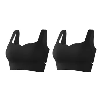MADALLO Bra Women's 2 Pack Classic Black