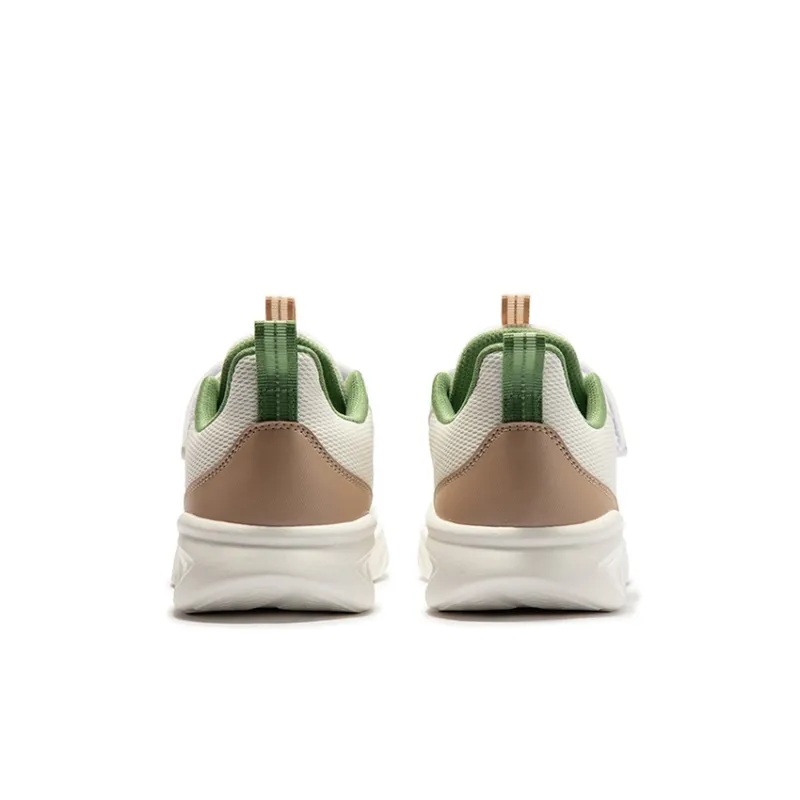 XTEP Anti Slip Wear Resistant Low Top Kids' Running Shoes Sail White, Garden Grass Green Unisex-2