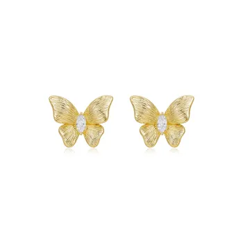 Lady Go S925 Silver Stud Earrings Women's