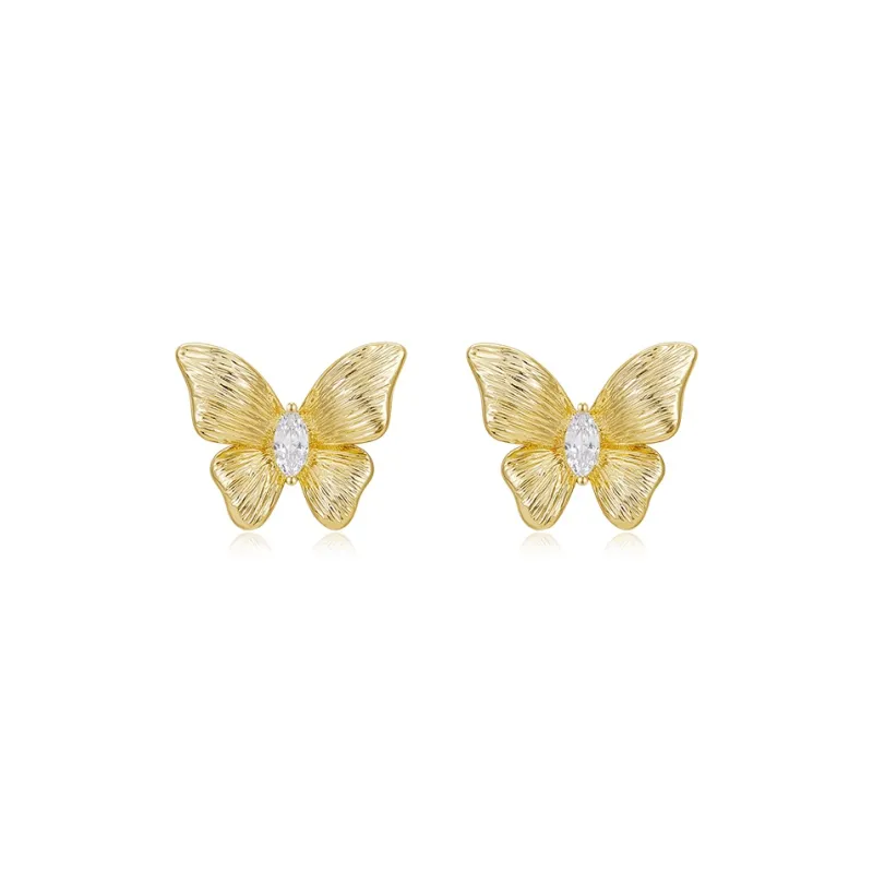Lady Go S925 Silver Stud Earrings Women's-0